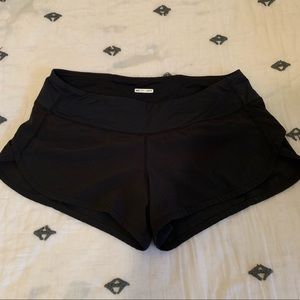 Lululemon speed shorts, women’s size 4, black